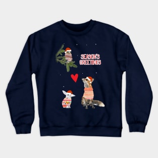 Cute Xmas Animals Crewneck Sweatshirt